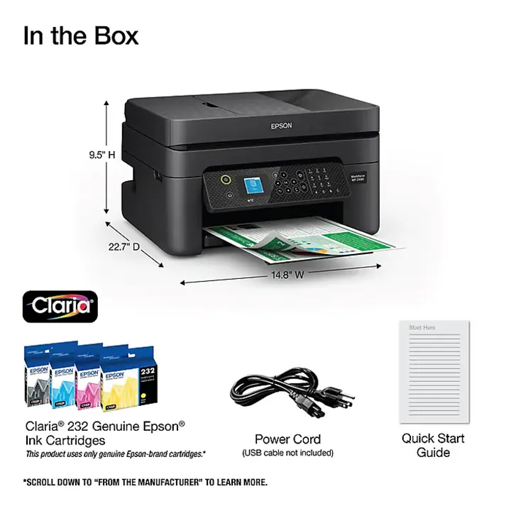 epson workforce wf 2930 wireless color inkjet printer, all in one, print, scan, copy, fax (9472537) epson workforce wf 2930 wireless color inkjet printer, all in one, print, scan, copy, fax (9472537)