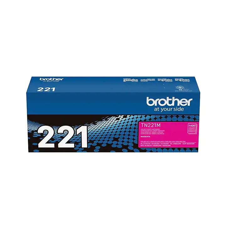 brother tn 221 magenta standard yield toner cartridge (tn221m) brother tn 221 magenta standard yield toner cartridge (tn221m)