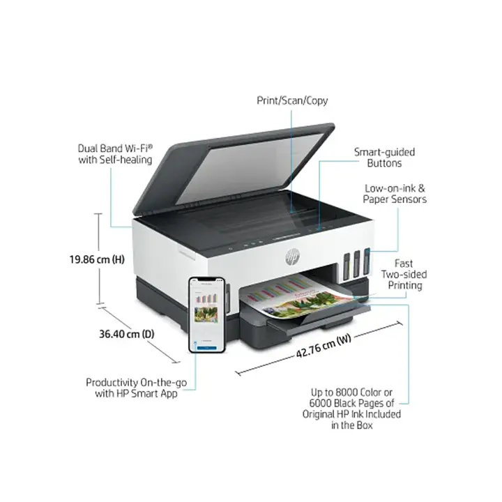 hp smart tank 7001 all in one printer, ai enabled hp smart tank 7001 all in one printer, ai enabled