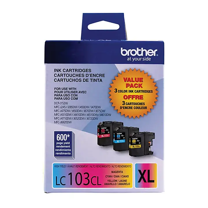brother lc1033pks cyan/magenta/yellow high yield ink cartridge, 3/pack (lc1033pks) brother lc1033pks cyan/magenta/yellow high yield ink cartridge, 3/pack (lc1033pks)